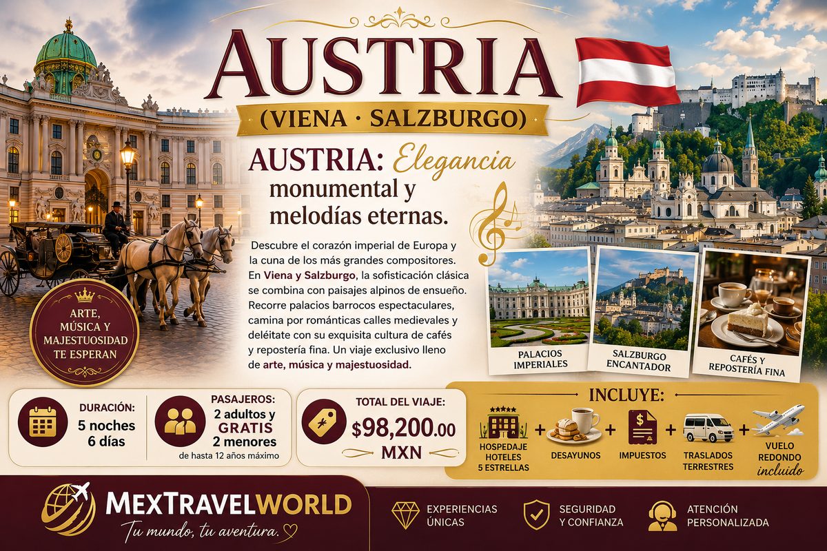 Austria — Vienna & Salzburg — Monumental elegance & eternal melodies | MexTravelWorld