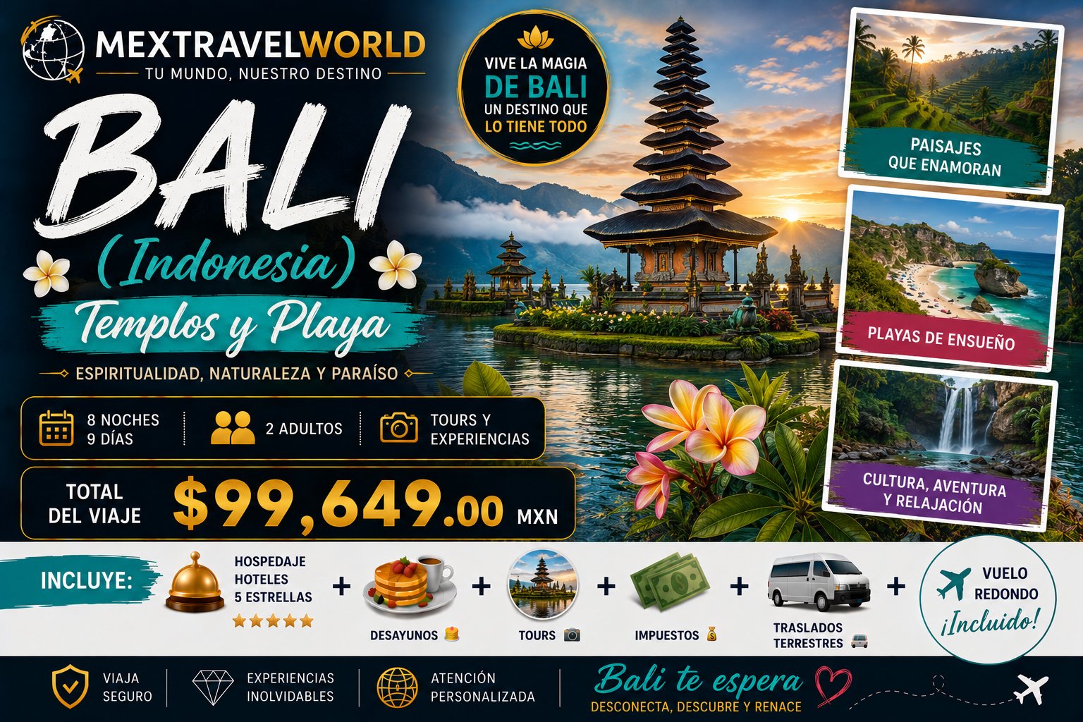 Bali (Indonesia) — Templos y Playa — Espiritualidad, naturaleza y paraíso | MexTravelWorld