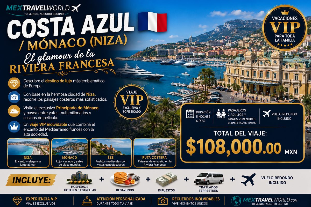 French Riviera & Monaco (Nice) — The glamour of the French Riviera | MexTravelWorld