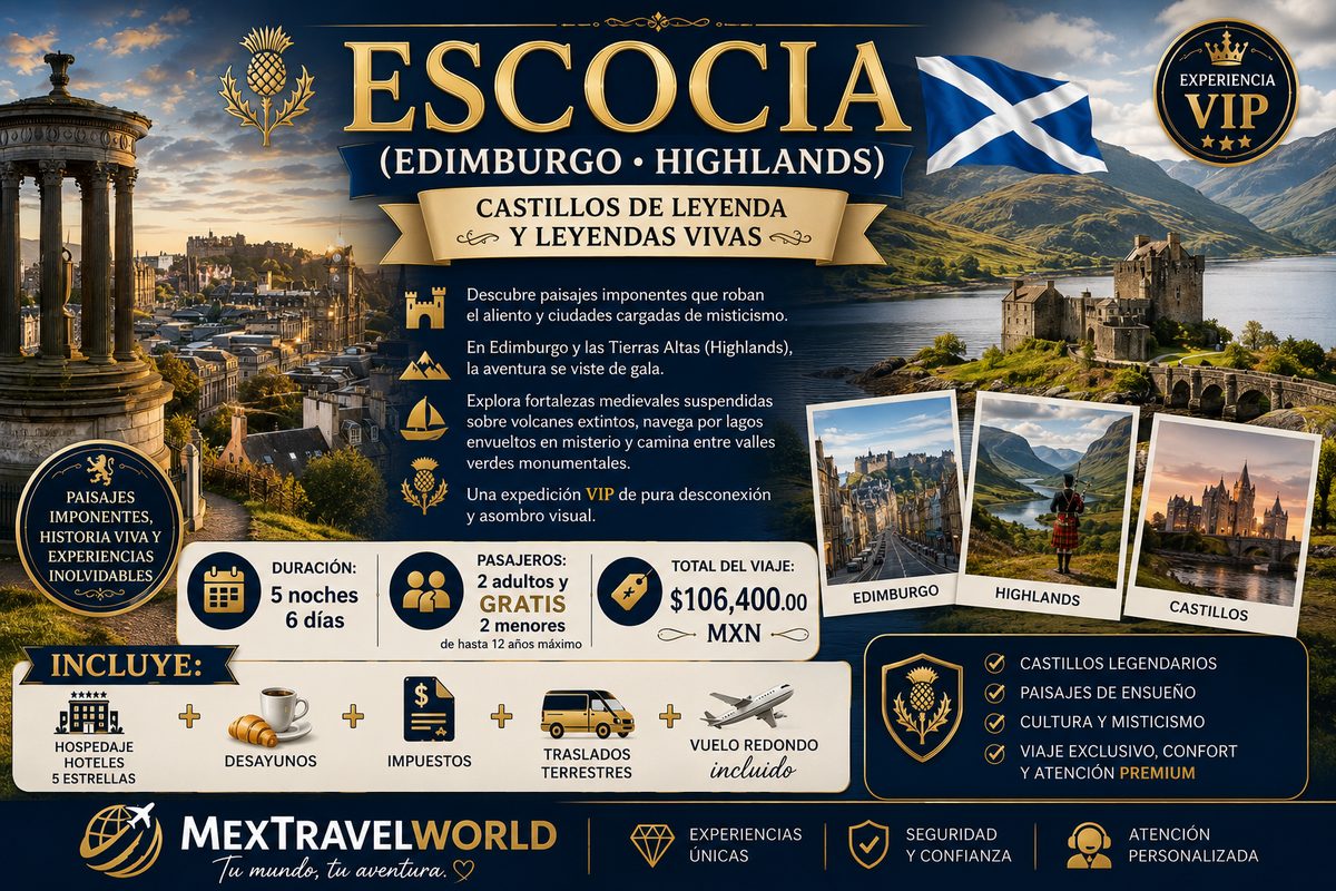 Escocia — Edimburgo y Highlands — Castillos de leyenda y leyendas vivas | MexTravelWorld