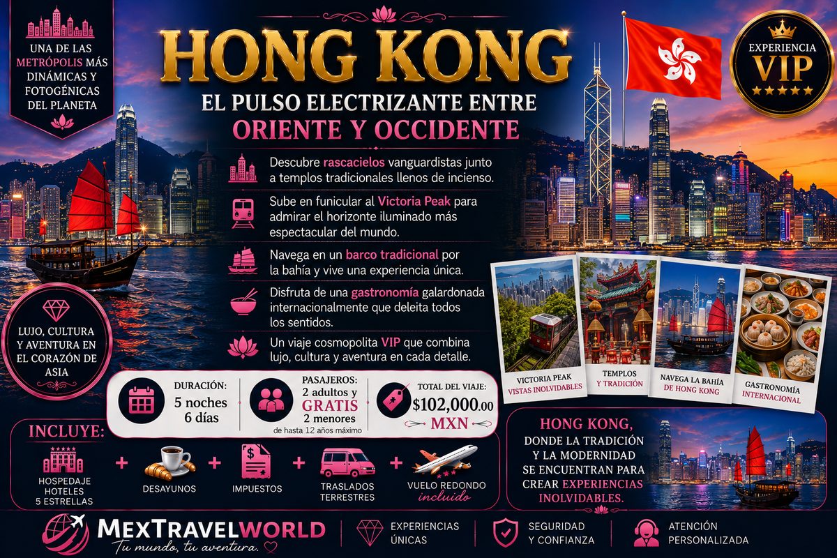 Hong Kong — El pulso electrizante entre Oriente y Occidente | MexTravelWorld
