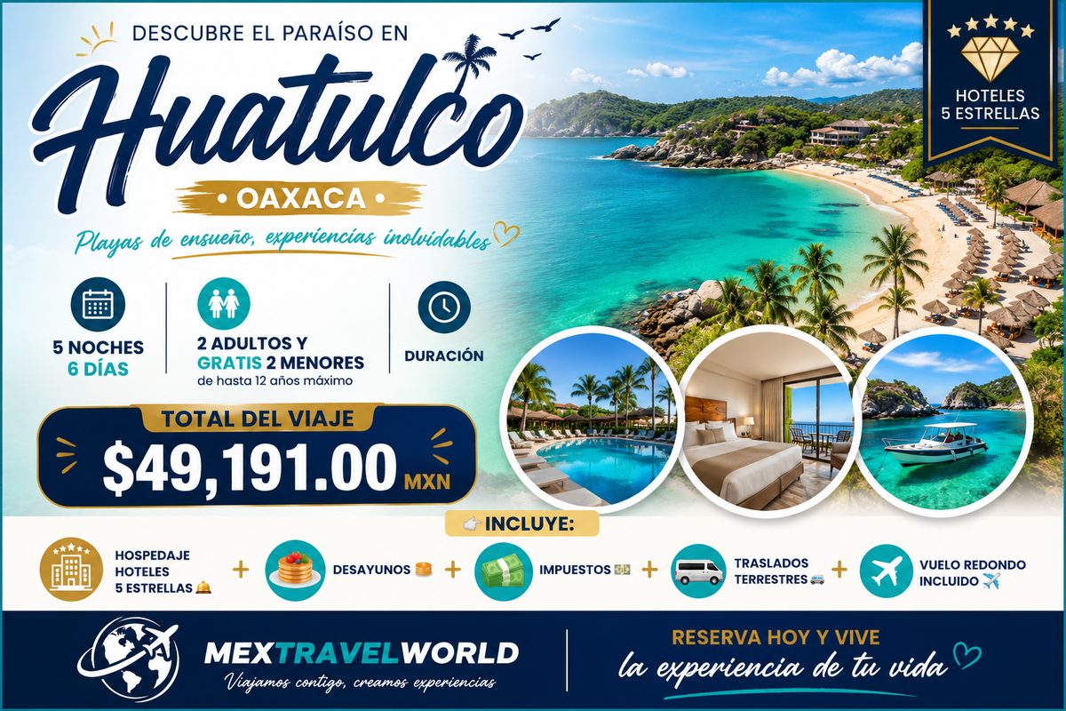Huatulco — Dream beaches · Pacific bays | MexTravelWorld