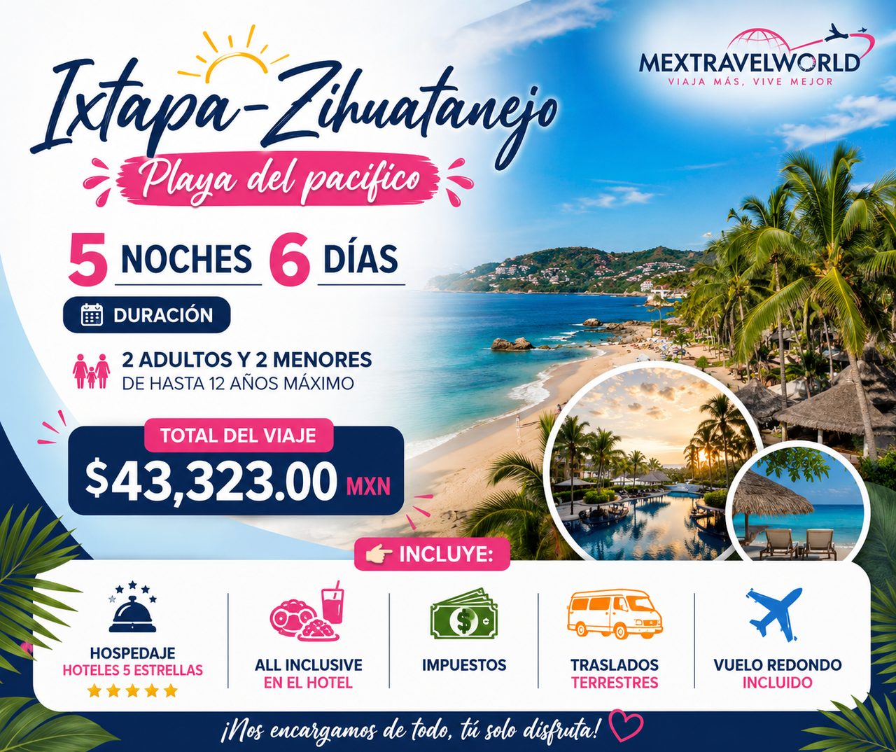 Ixtapa - Zihuatanejo — Pacific beach · Bays & palapas | MexTravelWorld