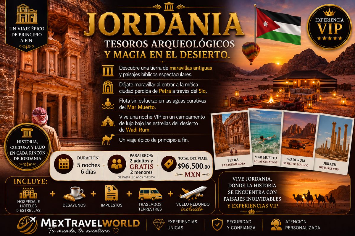 Jordania — Tesoros arqueológicos y magia en el desierto · Petra | MexTravelWorld