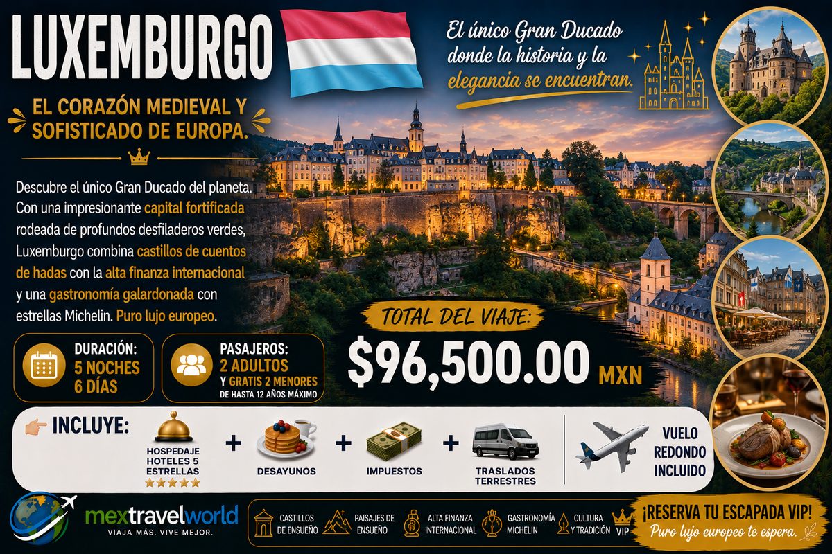 Luxembourg — Fortified capital · Fairytale castles · Michelin dining | MexTravelWorld