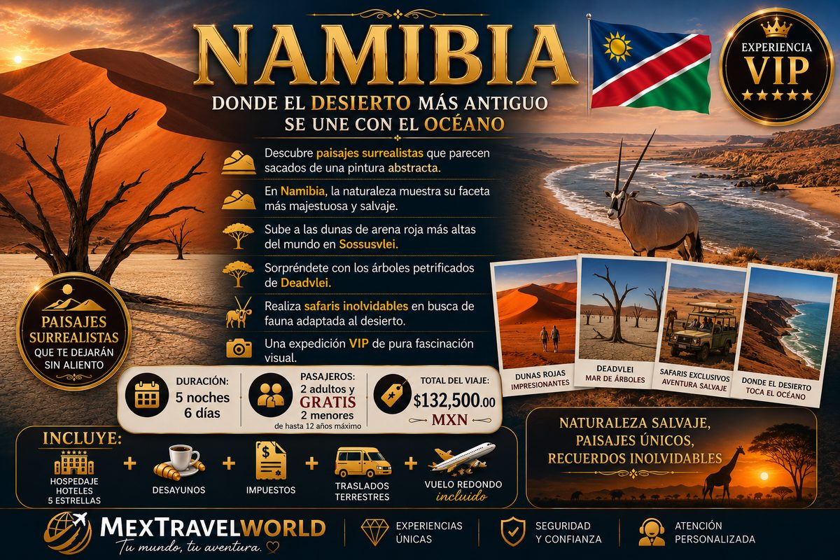 Namibia — Where the oldest desert meets the ocean | MexTravelWorld