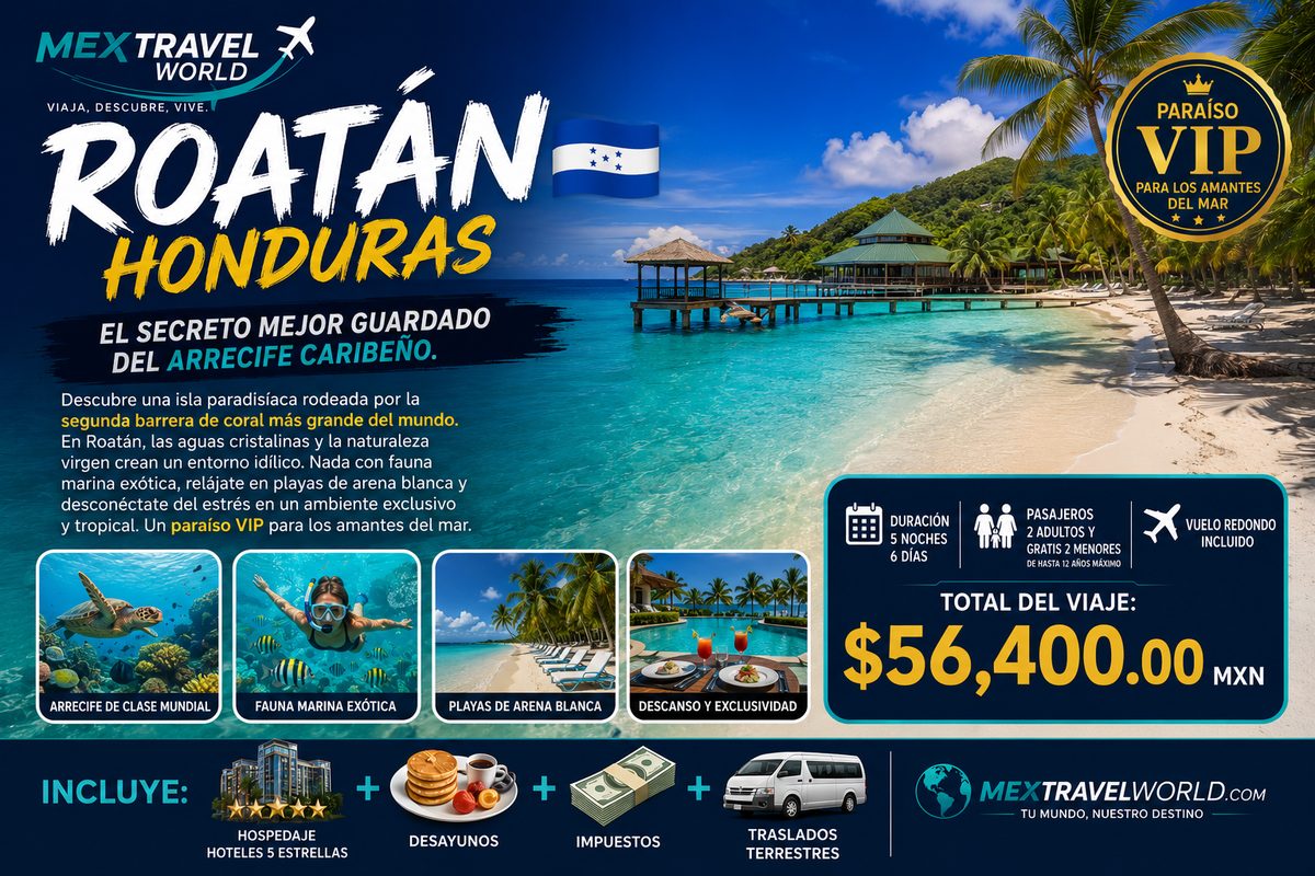 Roatán (Honduras) — El secreto mejor guardado del arrecife caribeño | MexTravelWorld