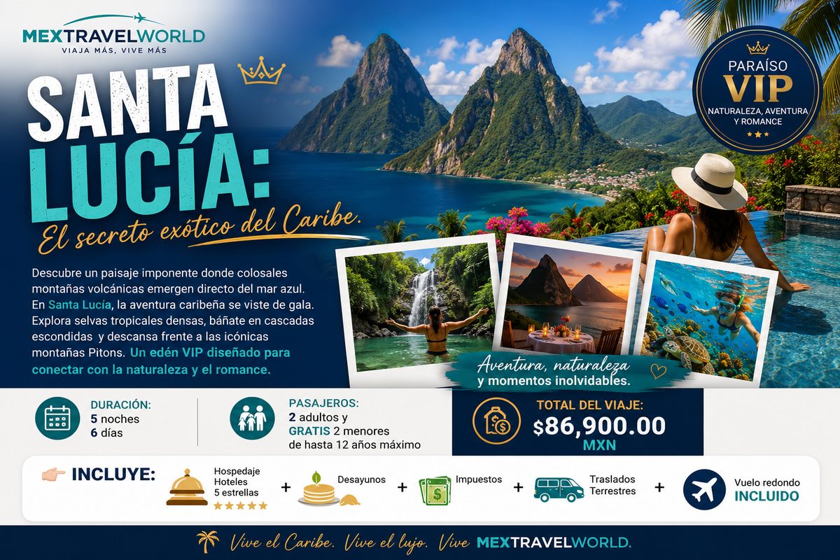 Saint Lucia — The exotic secret of the Caribbean · The Pitons | MexTravelWorld