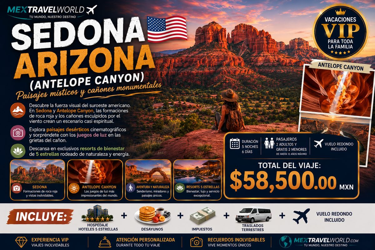 Sedona, Arizona — Antelope Canyon · Mystical landscapes & canyons | MexTravelWorld
