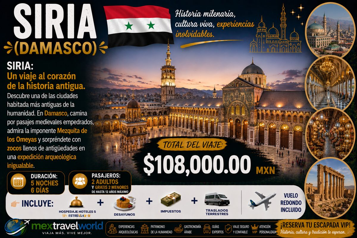 Syria — Umayyad Mosque · Ancient souks · Ancient history | MexTravelWorld