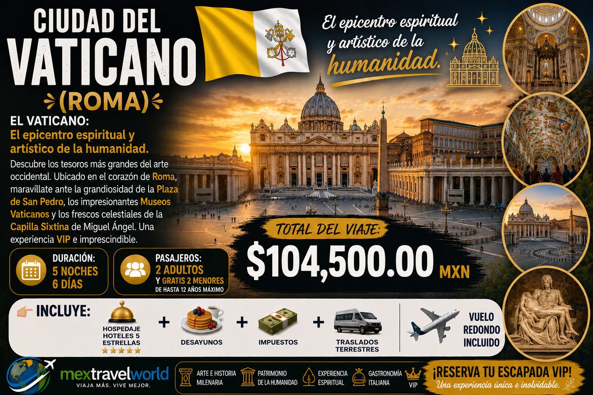 Ватикан — Площадь Святого Петра · Музеи Ватикана · Сикстинская капелла | MexTravelWorld